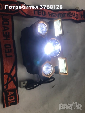 Мощен LED челник - НОВ, снимка 3 - Екипировка - 53708502