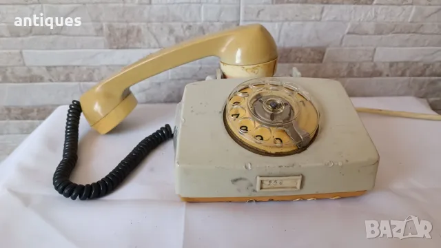 Стар български телефон със слушалка - РЕСПРОМ - ТА4100, снимка 3 - Антикварни и старинни предмети - 50201214