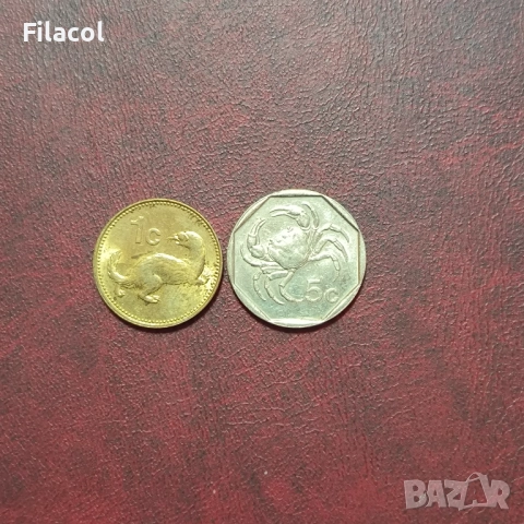 Малта 1 и 5 цента 1991 година