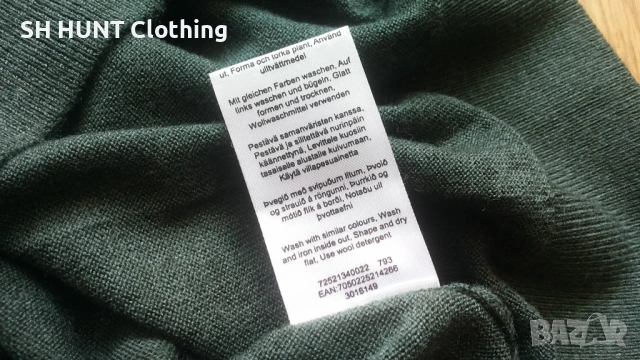 Dressmann 100% Extra Fine Merino Wool размер L / XL блуза 100% Мерино вълна - 1935, снимка 9 - Екипировка - 53192491