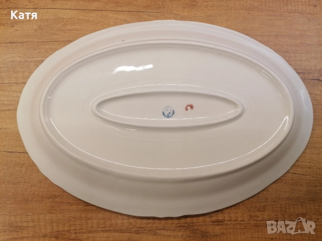 Винтидж овално плато, снимка 4 - Чинии - 52435907