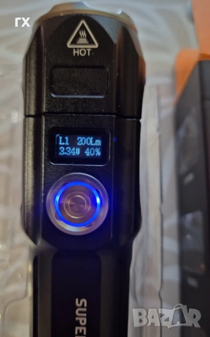 LED Фенер Superfire F15-T (2000lm) дисплей, Powerbank, снимка 8 - Екипировка - 53760302