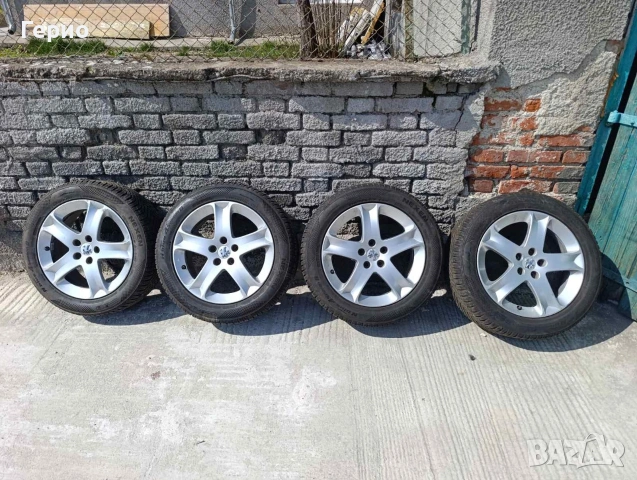 Комплект джанти с гуми за Пежо , снимка 6 - Гуми и джанти - 53902642