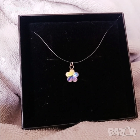 Колие на корда с кристал