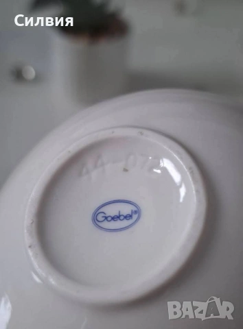 Винтидж порцеланов свещник от Goebel, снимка 4 - Декорация за дома - 53879628