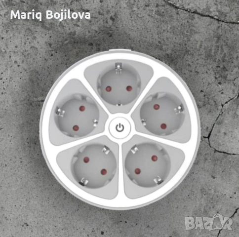🔌Кръгъл разклонител Muhler с ключ 5 гнезда , снимка 4 - Други стоки за дома - 53204537