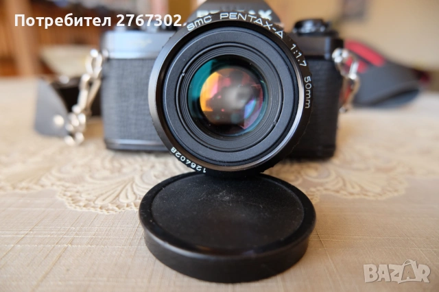 Pentax MV & SMC-A 50MM F1.7 LENS. PK Mount, снимка 2 - Фотоапарати - 53799768