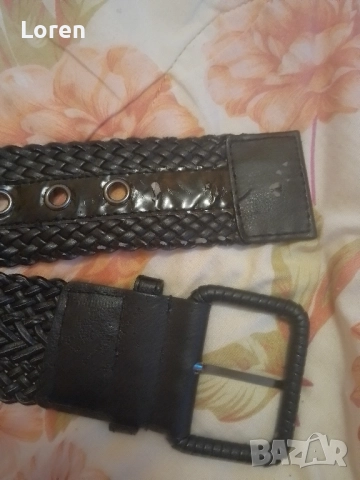 Подарявам!Колан черен еко кожа лак, снимка 5 - Колани - 52648531