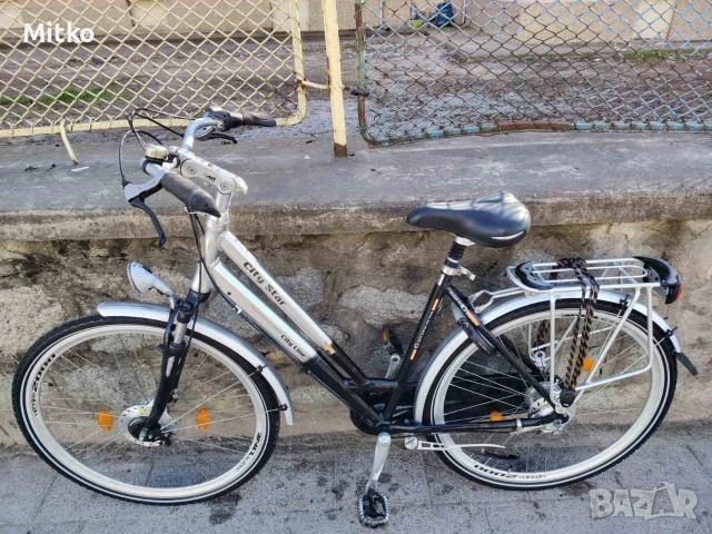 28 цола алуминиев велосипед с 7 скорости усилени капли амортисьори предни като нов , снимка 3 - Велосипеди - 53749967