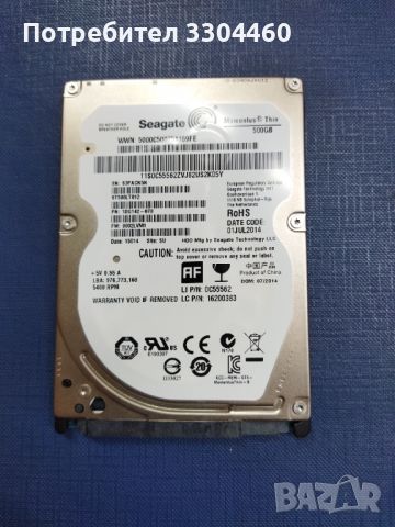 Хард диск/ Hard disc HDD Seagate 500 GB, снимка 4 - Твърди дискове - 45716733