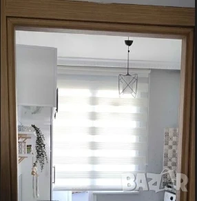 Щори ECD  Ролетни, Текстилни, Двойни, Без пробиване, Включен монтажен материал, Бял,Сив ,Бежов