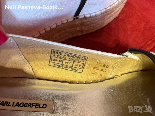 Karl Lagerfeld- еспадрили, снимка 6 - Дамски ежедневни обувки - 54239775