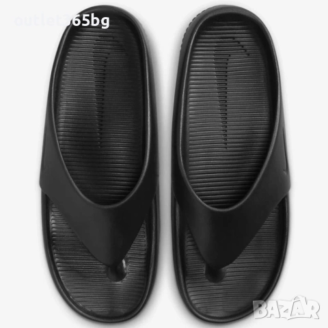 Nike - Calm номер 44.5 мъжки черни Оригинал Код 7508, снимка 4 - Мъжки чехли - 52284058