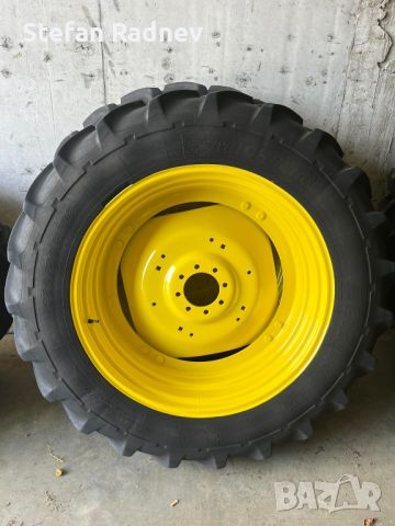 4 бр. гуми Michelin с джанти за редови обработки (13.6 Х 24 - 380/80-38)   (N01276), снимка 3 - Селскостопанска техника - 46102007