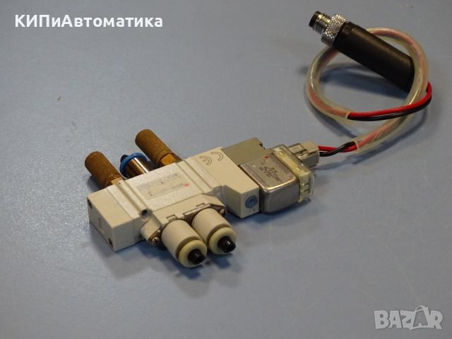 пневматичен разпределител SMC SY3120-5LOU-C4-Q solenoid valve 24VDC, снимка 4 - Резервни части за машини - 46584875