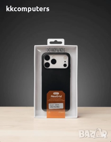 Калъф PVC X-Level NeoGrid MagSafe / Черен / за iPhone 17 Pro Max 6.9 Баркод : 3133406