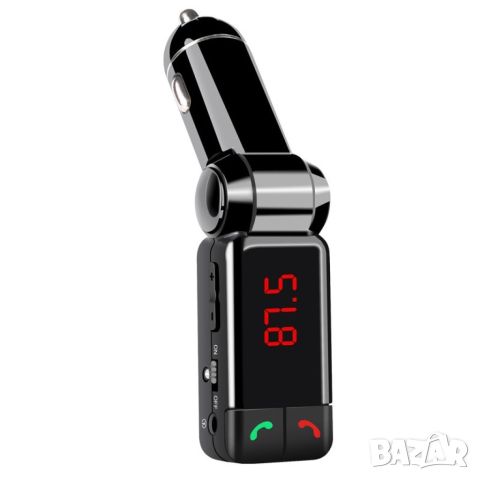 Блутут за кола (MP3player  FM предавател  зарядно USB и Bluetooth) / Материал на корпуса: метал, ABS, снимка 3 - Аксесоари и консумативи - 45695920