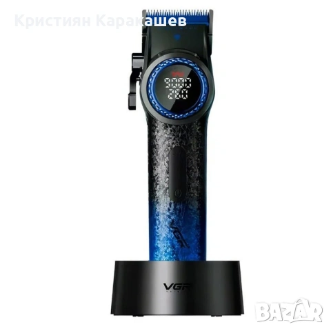 Професионална машинка за подстригване VGR PRO V-001 – Синя, снимка 2 - Машинки за подстригване - 54276523