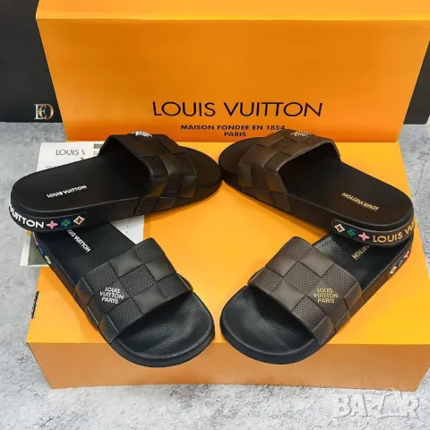 мъжки чехли gucci louis vuitton , снимка 6 - Мъжки чехли - 46935880