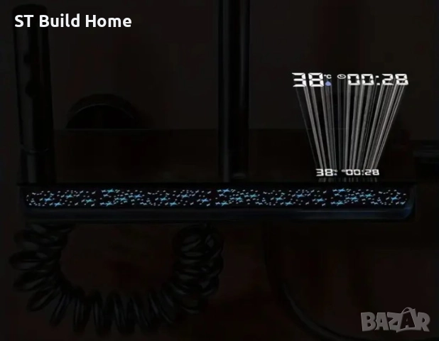 Луксозен Душ "Пиано Клавишна" с Атмосферна Светлина и Дигитален Дисплей, снимка 8 - Душове - 51570465