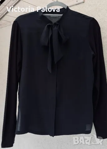 Лукс блуза/риза оригинал MARELLA с коприна креп Италия, снимка 10 - Ризи - 49915318