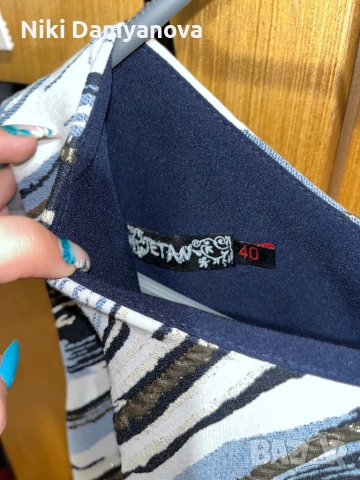 Чисто нова тъмносиня рокля, размер S/M, снимка 5 - Рокли - 54044979