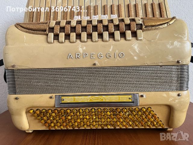 Италиански акордеон Arpeggio 120 баса, снимка 2 - Акордеони - 45098097