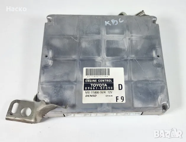 Компютър ECU ЕКУ Тойота Корола Версо 2.2 ДКАТ Toyota Corolla Verso 2.2 D-CAT 89661-0F090 175800-7614, снимка 1 - Части - 49601455