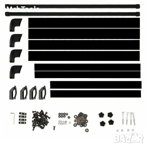 Багажник за покрив 512 (160 х 110 см) – Черен, снимка 8 - Аксесоари и консумативи - 51886660