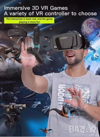 Очила за виртуална реалност VR Shinecon G10 с джойстик, 3D IMAX VR очила За смартфони от 4.7 до 7.2”, снимка 6 - 3D VR очила за смартфон - 50833924