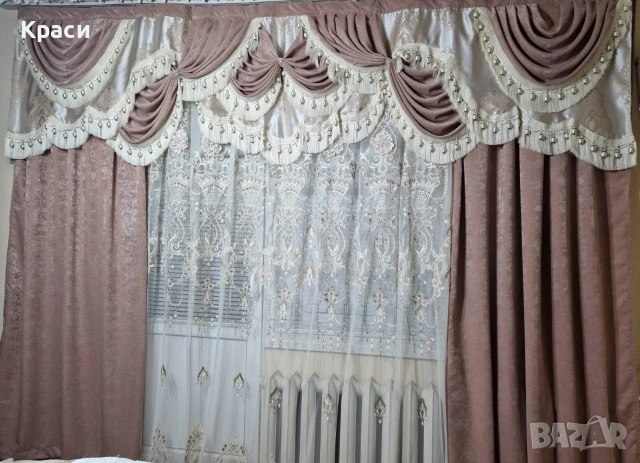 Луксозни пердета с драперия