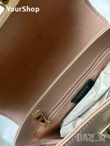 Чисто нова чанта Furla 1927 в бежов цвят, снимка 6 - Чанти - 54059024