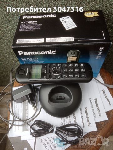 Телефон (стационарен) PANASONIC с безжична (подвижна) слушалка., снимка 3 - Ремонт на телефони - 45574861