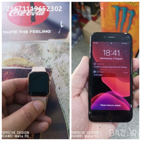 apply watch 6 и IPhone 7 (за части) , снимка 1 - Apple iPhone - 46468310