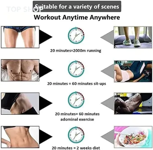 Нов EMS мускулен стимулатор 8 режима, 18 интензитета за тренировка спорт, снимка 5 - Фитнес уреди - 50016040