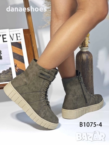 Дамски спортни боти в зелено , снимка 4 - Дамски боти - 52075619