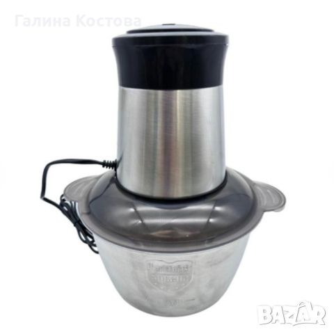 Комбиниран кухненски чопър месомелачка с купа от неръждаема стомана 2 литра YXY-JD-561, снимка 3 - Чопъри и пасатори - 46405470