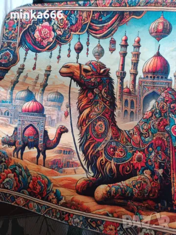 Ориенталско плюшено килимче., снимка 2 - Други - 49820879