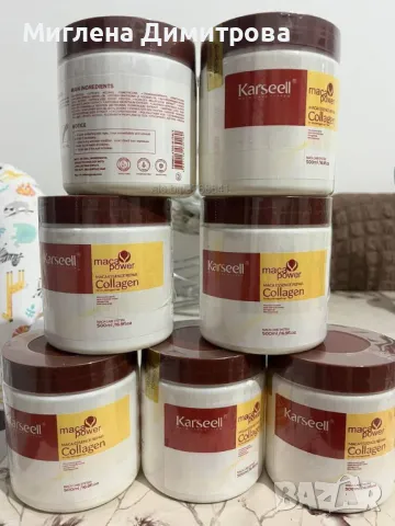 Натурална възстановяваща маска за коса с колаген Karseell Collagen Hair Mask 500 ml, снимка 1 - Продукти за коса - 47410235