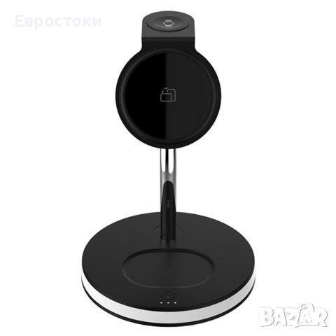 Magnetic Wireless Charger F17 4-в-1 15W Макс многофункционално безжично зарядно устройство, снимка 3 - Безжични зарядни - 46112613