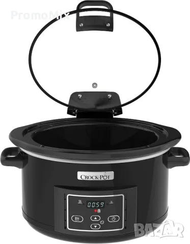 Уред за бавно готвене Crock Pot CSC052X Slow Cooker 4.7л Съд за готвене с капак, снимка 5 - Мултикукъри - 49182216