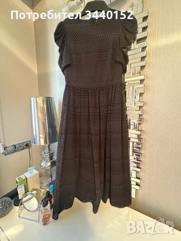 Рокля, черна дантела, снимка 5 - Рокли - 51633031