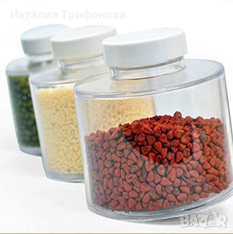 Стилен и практичен органайзер за подправки – Комплект от 12 бурканчета на въртяща се основа, снимка 7 - Аксесоари за кухня - 53926835