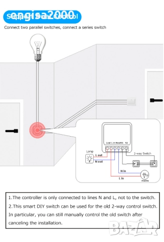 ПРОМО! WIFI смарт модул за контрол, Smart Home Life, снимка 4 - Друга електроника - 42829145
