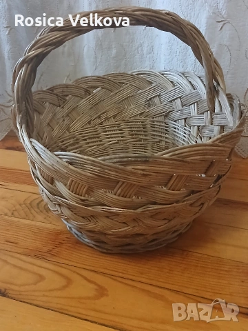 Ръчно плетена кошница , снимка 3 - Декорация за дома - 53868758