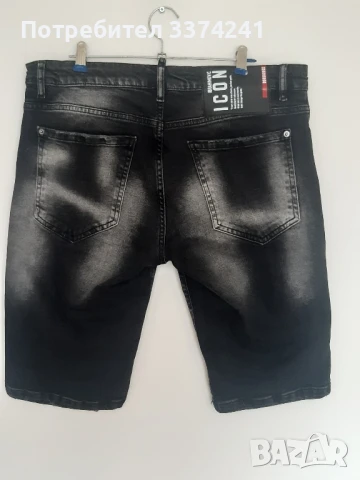 Мъжки дънкови шорти Dsquared2 Ibrahimovic, снимка 7 - Къси панталони - 51196398