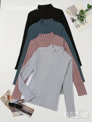 4 броя дамски блузи за сезона, снимка 2 - Блузи с дълъг ръкав и пуловери - 52832439
