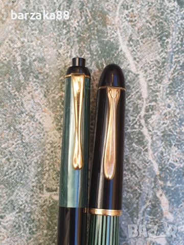 Златна писалка Pelikan Gunther 14k + Пиромолив + Калъфче, снимка 16 - Колекции - 45635337