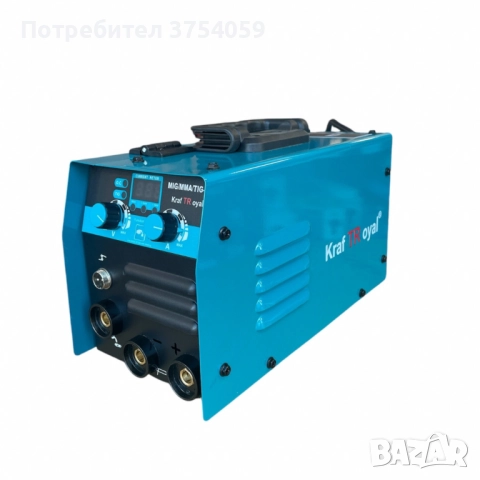 Инверторен електрожен с телоподаващо KraftRoyal – 2 в 1 MIG/MMA заваръчен апарат