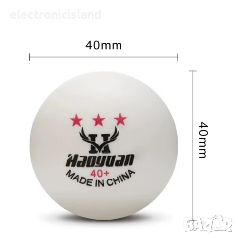 Топче за тенис на маса пинг понг Haoyuan 40+ Икономично и здраво за високо отскачане